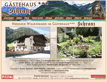 Tablet Screenshot of gaestehaus-schranz.com